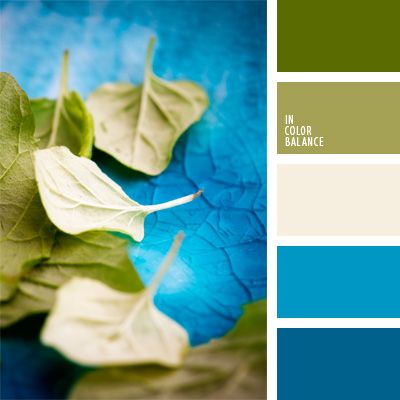 decoración tendencia azul y verde